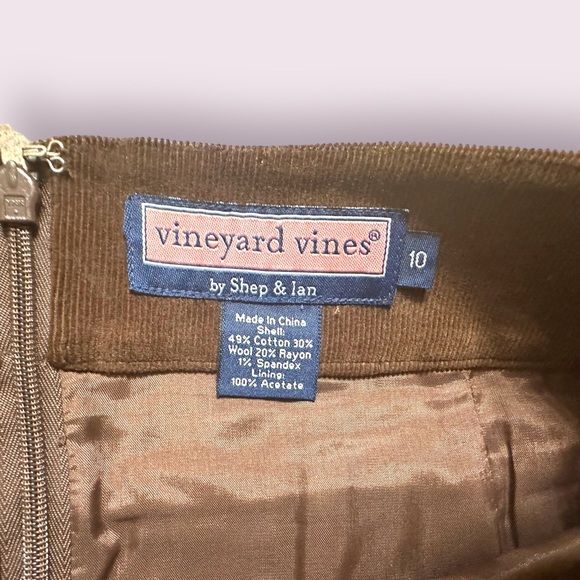 Vineyard Vines Plaid Corduroy Skirt size 10 great for fall - Picture 3 of 3